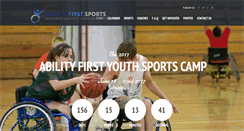 Desktop Screenshot of abilityfirstsports.org