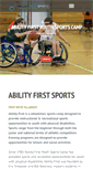 Mobile Screenshot of abilityfirstsports.org