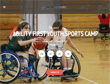 Tablet Screenshot of abilityfirstsports.org